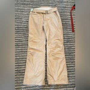 Bogner cream belted ski pants